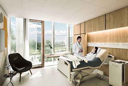 تسریع روند بهبودی بیماران با طراحی مناسب پنجره های اتاقهای بستری